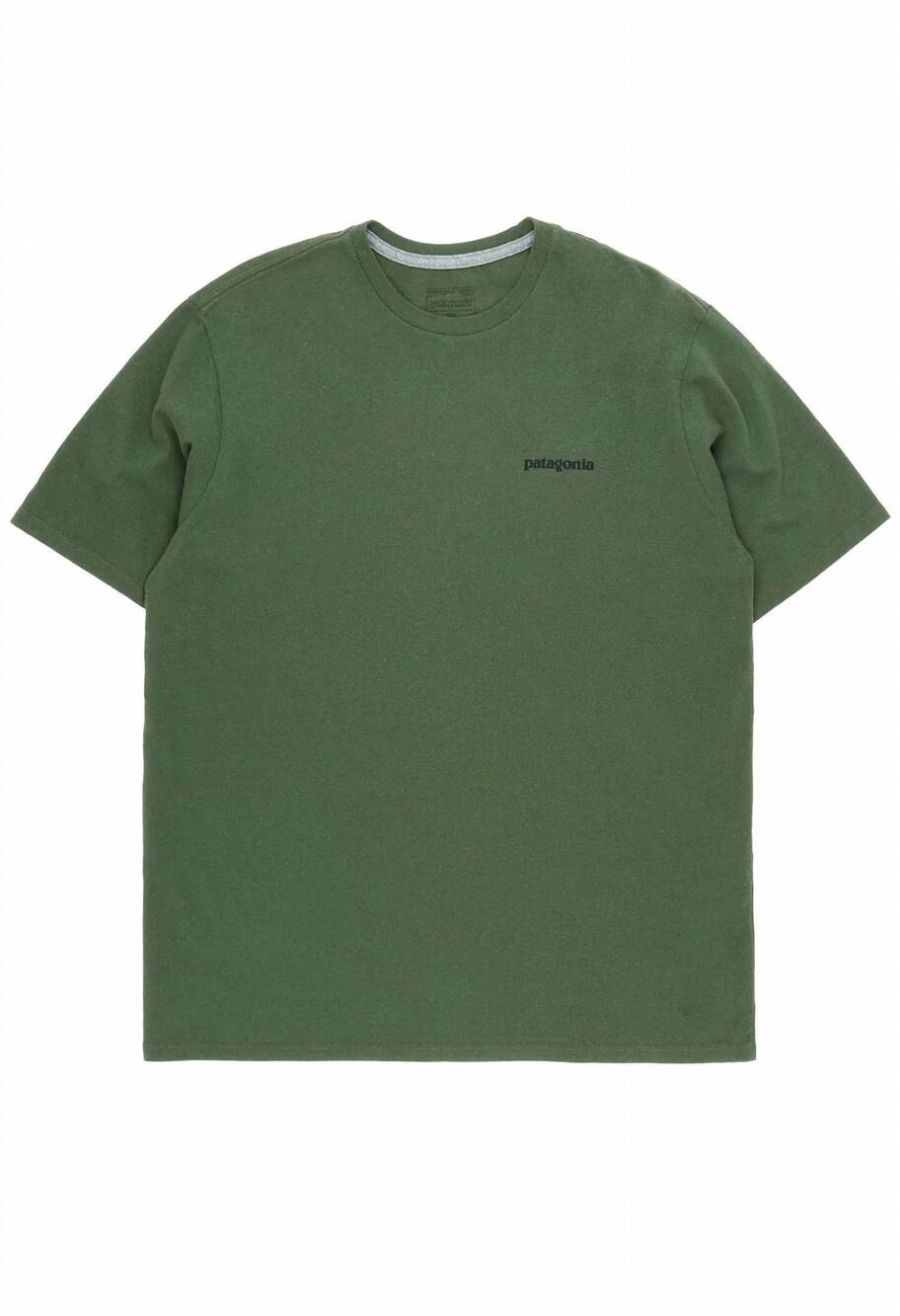 NEW PATAGONIA men's p-6 logo responsibili-tee in torrey pine green